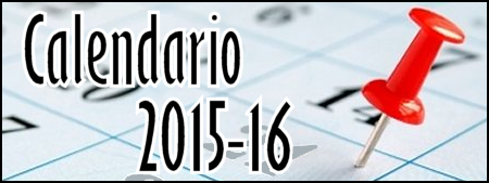 Calendario escolar. Curso 2015/2016